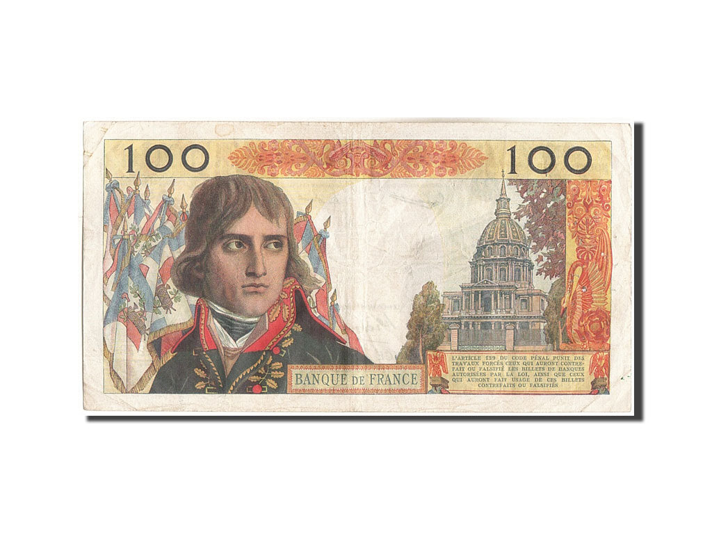 Francia, 100 Nouveaux Francs, 100 NF 1959-1964 ''Bonaparte'', 1963, KM:144a,...