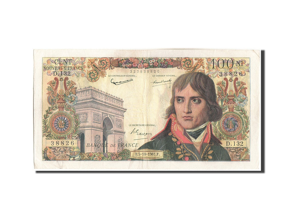 Frankreich, 100 Nouveaux Francs, 100 NF 1959-1964 ''Bonaparte'', 1961, KM:144...