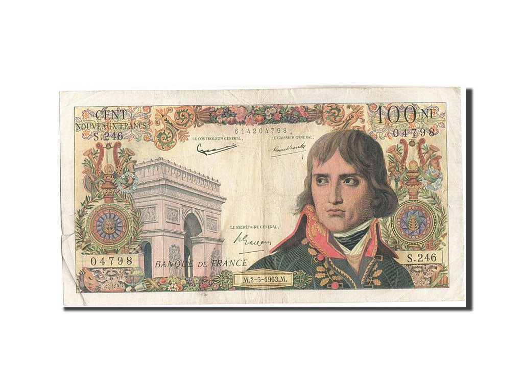 France, 100 Nouveaux Francs, 100 NF 1959-1964 ''Bonaparte'', 1963, KM:144a, 1...