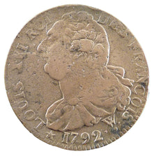FRANCE, 2 sols françois, 2 Sols, 1792, Lille, KM #603.16, VF(30-35), Bronze, G..