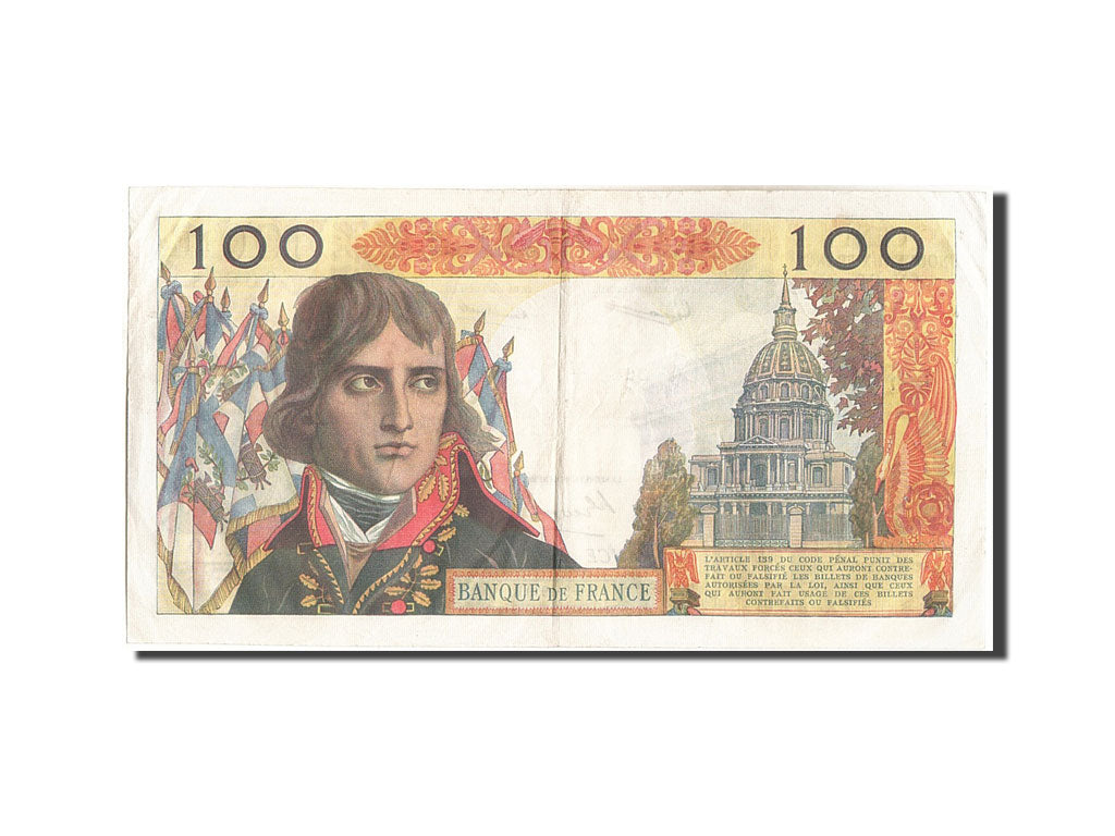 Geldschein, Frankreich, 100 Nouveaux Francs, 100 NF 1959-1964 ''Bonaparte''