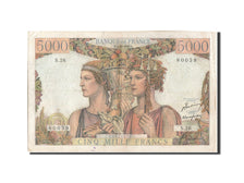 Frankreich, 5000 Francs, 5 000 F 1949-1957 ''Terre et Mer'', 1949, KM:131a, 1...
