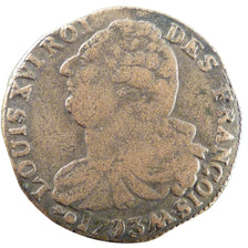 FRANCE, 2 sols françois, 2 Sols, 1793, Metz, VF(20-25), Bronze, Gadoury #25, 2..