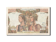 France, 5000 Francs, 5 000 F 1949-1957 ''Terre et Mer'', 1949, KM:131a, 1949-...