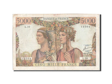 Francia, 5000 Francs, 5 000 F 1949-1957 ''Terre et Mer'', 1949, KM:131a, 1949...