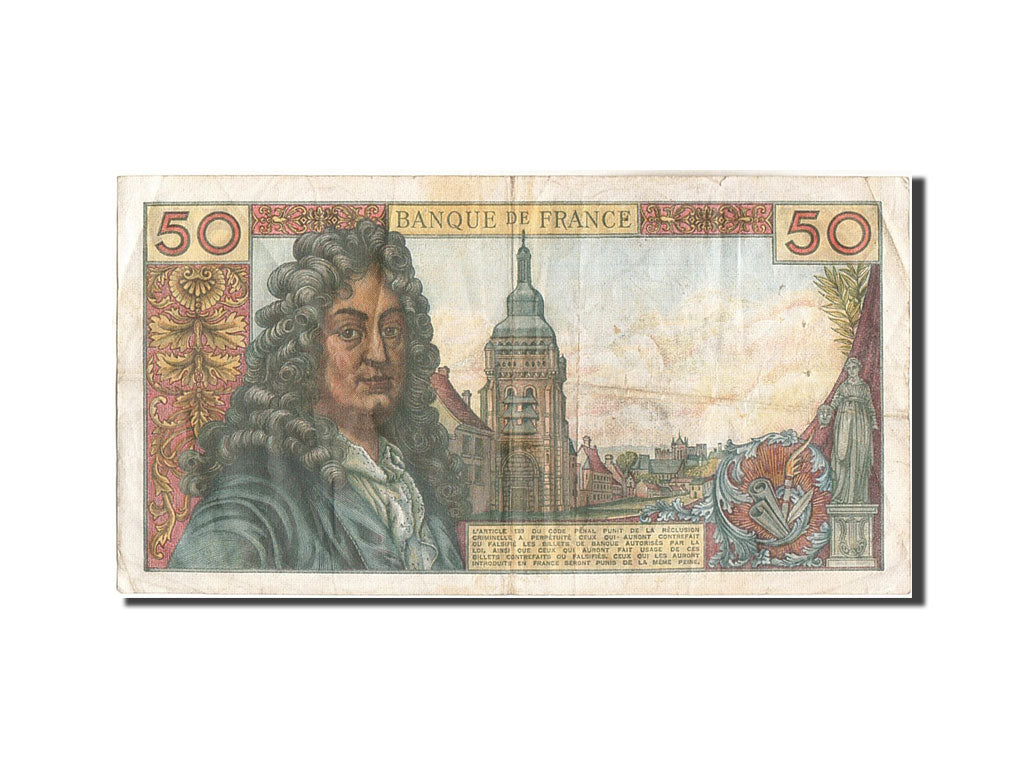 Billet, France, 50 Francs, 50 F 1962-1976 ''Racine'', 1973, 1973-10-04, TTB
