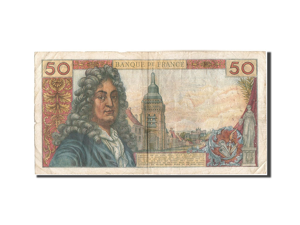 France, 50 Francs, 50 F 1962-1976 ''Racine'', 1965, 1965-03-04, KM:148a, TB,...