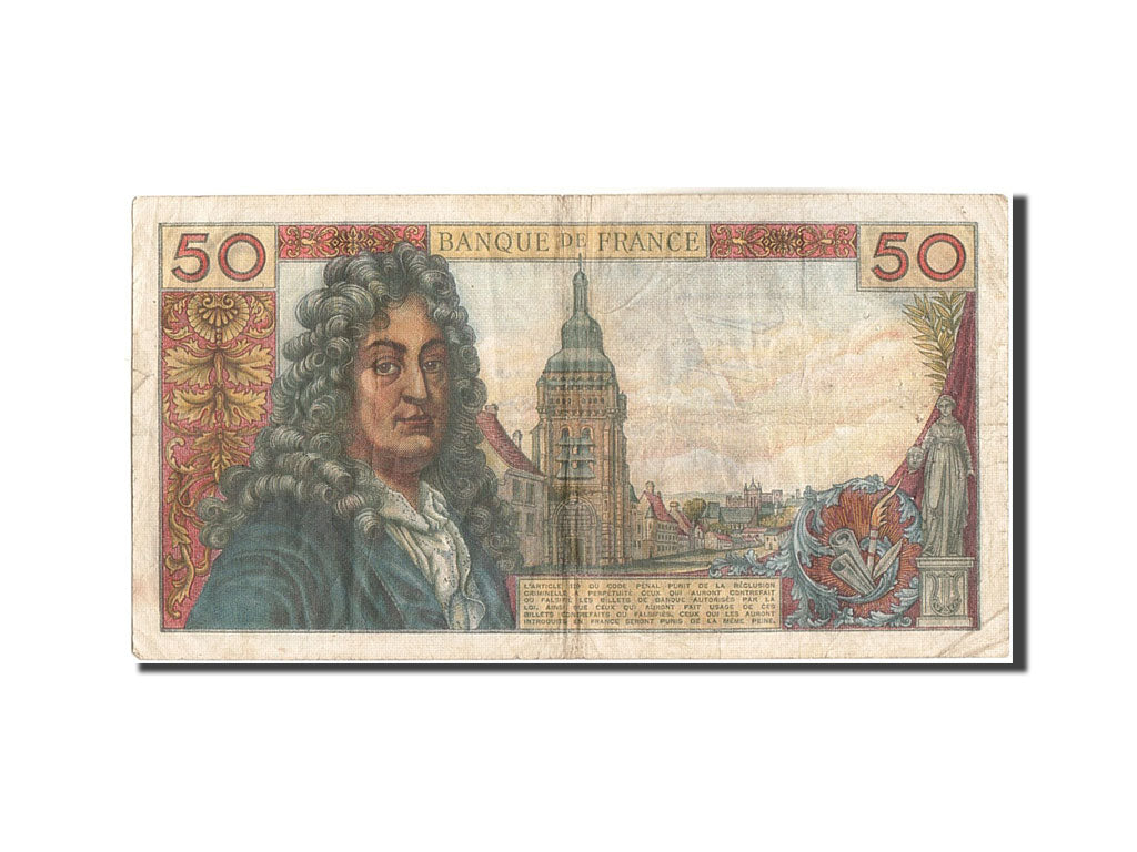 France, 50 Francs, 50 F 1962-1976 ''Racine'', 1964, KM:148a, 1964-11-05, VF(2...