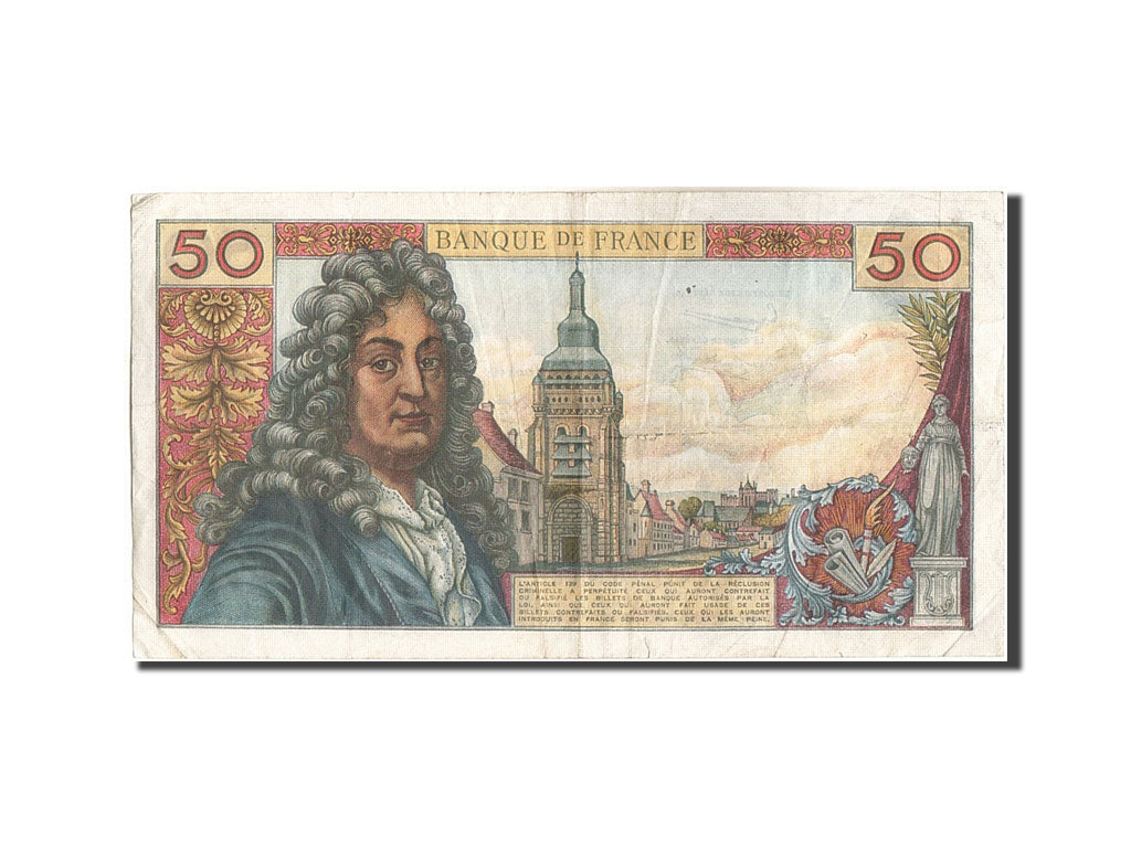 Banknote, France, 50 Francs, 50 F 1962-1976 ''Racine'', 1964, 1964-11-05