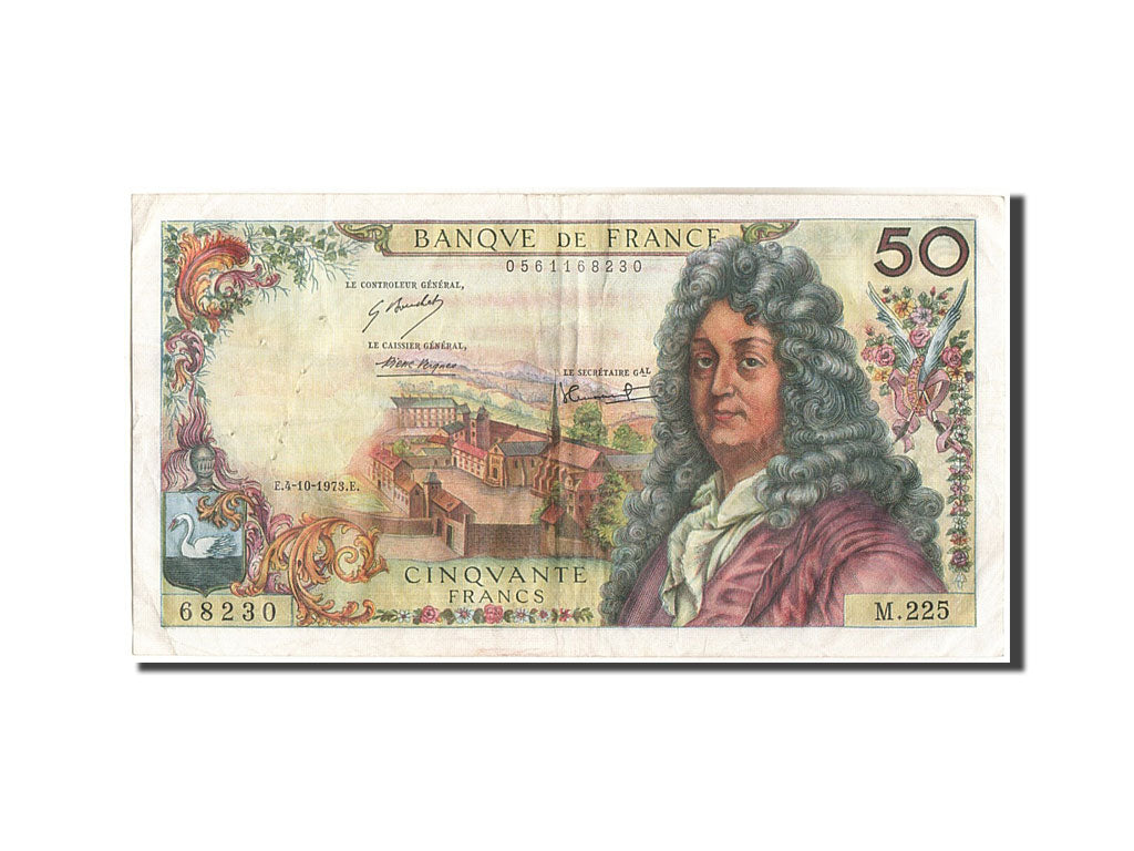 France, 50 Francs, 50 F 1962-1976 ''Racine'', 1973, 1973-10-04, KM:148d, TTB+...