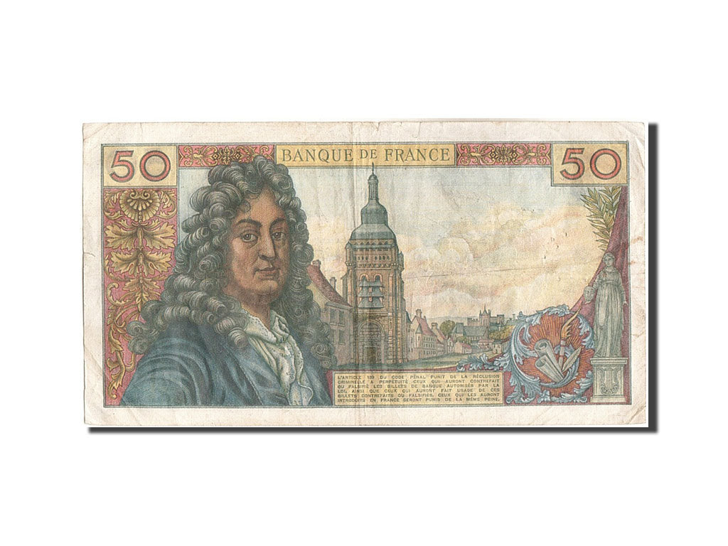 Frankreich, 50 Francs, 50 F 1962-1976 ''Racine'', 1973, KM:148d, 1973-01-04,...