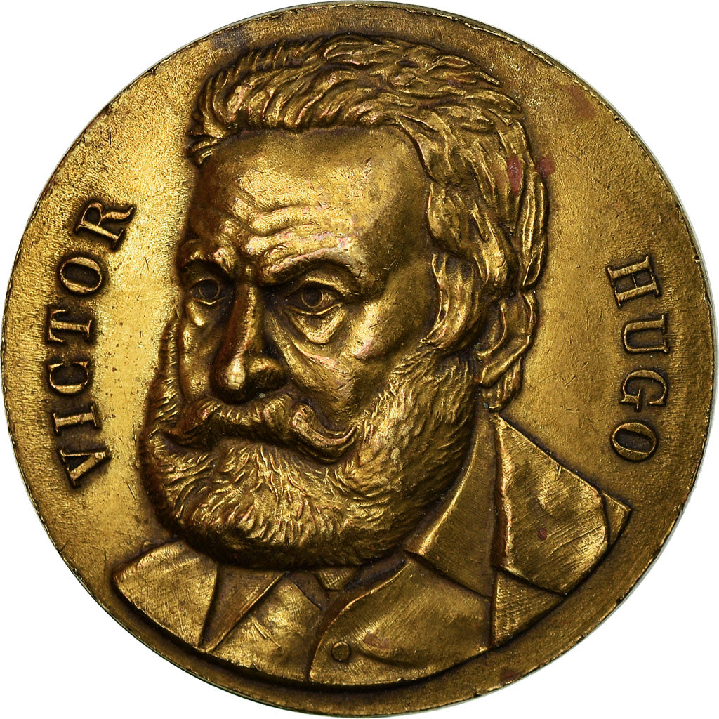 France, Medal, Victor Hugo, Politics, Society, War, AU(50-53), Bronze