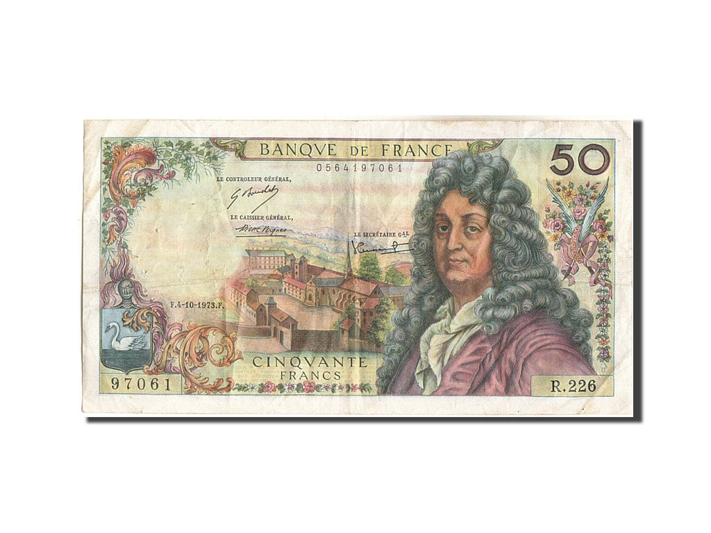 Francia, 50 Francs, 50 F 1962-1976 ''Racine'', 1973, KM:148d, 1973-10-04, BB,...