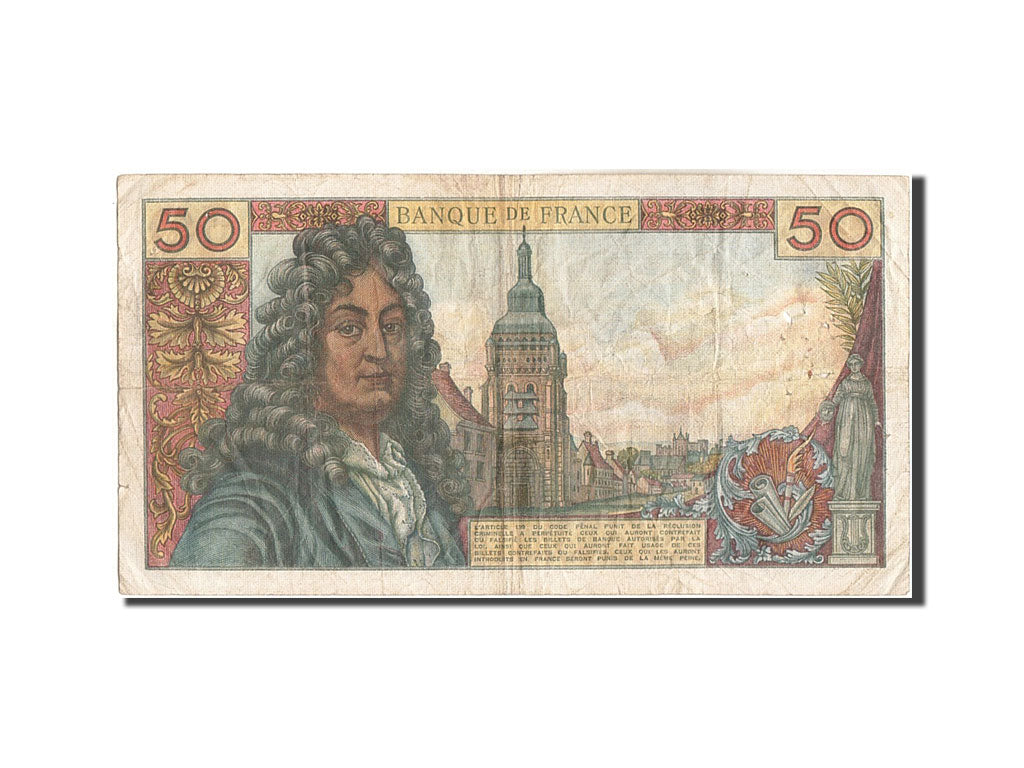 Frankreich, 50 Francs, 50 F 1962-1976 ''Racine'', 1973, KM:148d, 1973-11-08,...