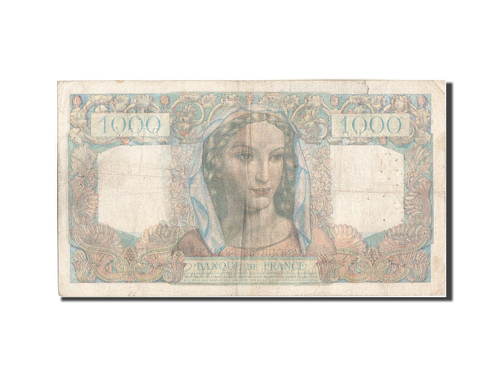 France, 1000 Francs, 1 000 F 1945-1950 ''Minerve et Hercule'', 1945, KM:130a,...