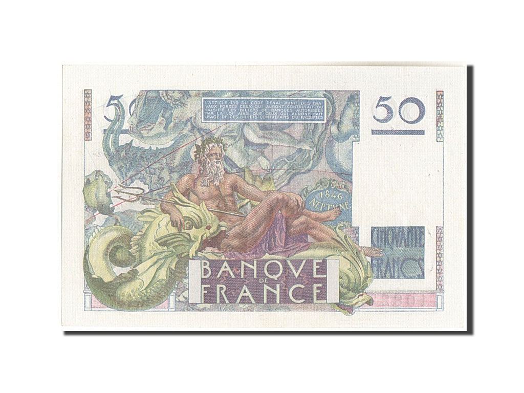 Francia, 50 Francs, 50 F 1946-1951 ''Le Verrier'', 1950, KM:127c, 1950-08-24,...