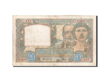 France, 20 Francs, 20 F 1939-1942 ''Science et Travail'', 1941, KM:92b, 1941-...