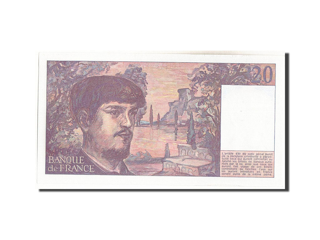 France, 20 Francs, 20 F 1980-1997 ''Debussy'', 1980, KM:151a, 1980, UNC(60-62...