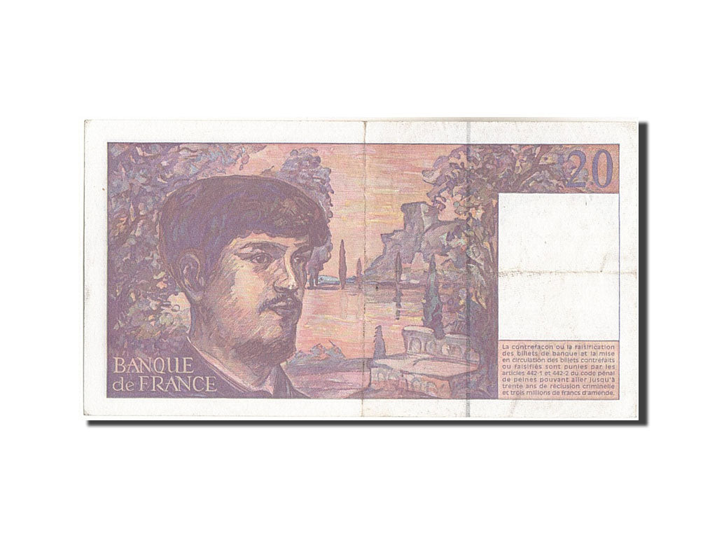 France, 20 Francs, 20 F 1980-1997 ''Debussy'', 1997, KM:151i, 1997, UNC(63),...