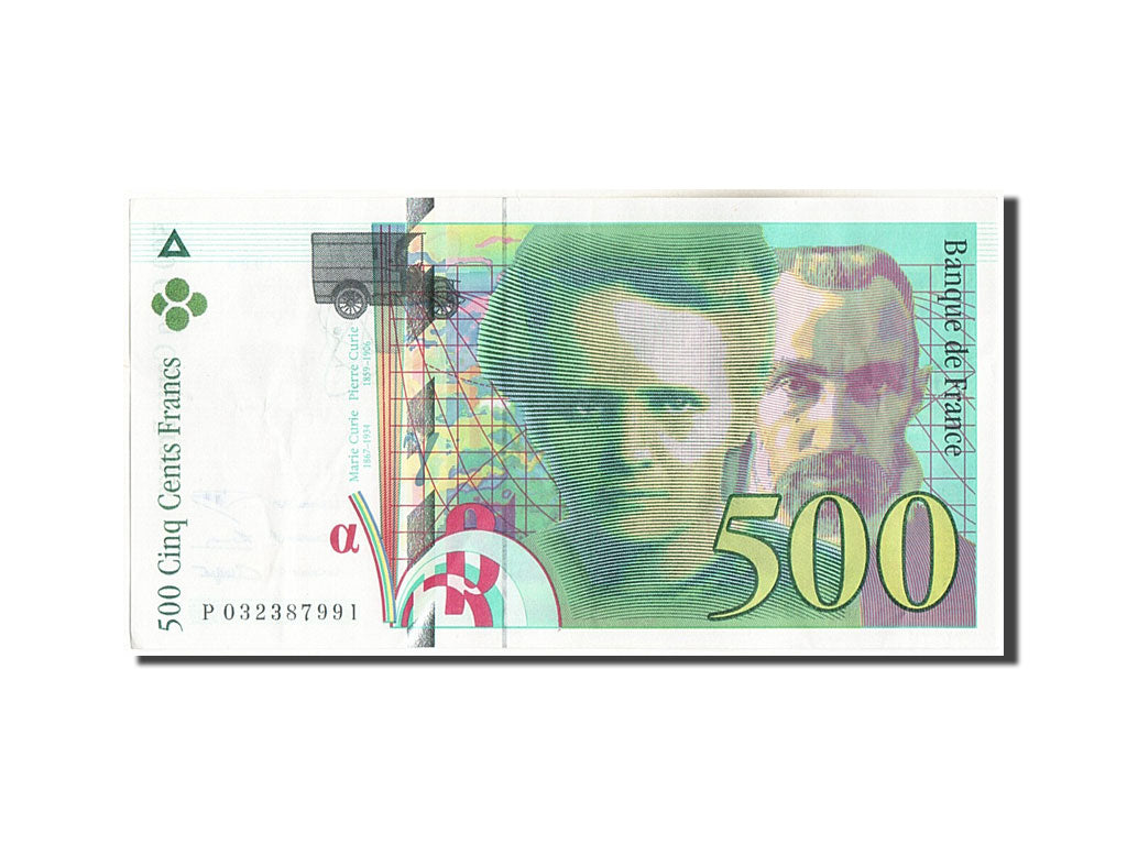 France, 500 Francs, 500 F 1994-2000 ''Pierre et Marie Curie'', 1995, KM:160a,...