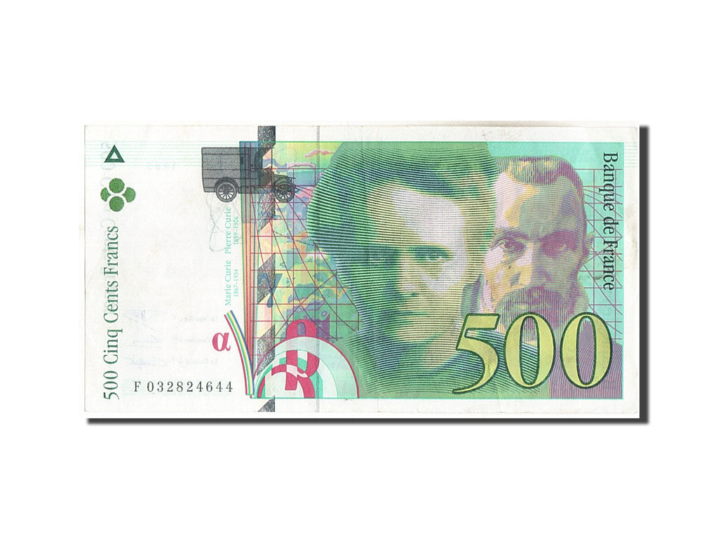 France, 500 Francs, 500 F 1994-2000 ''Pierre et Marie Curie'', 1995, KM:160a,...