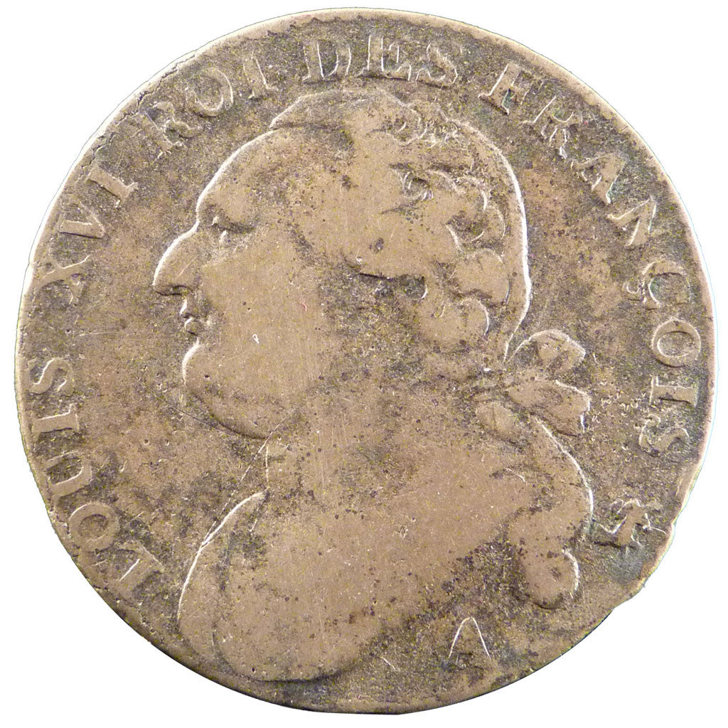 FRANCE, 12 deniers françois, 12 Deniers, 1793, Paris, KM #600.1, VF(20-25), B...