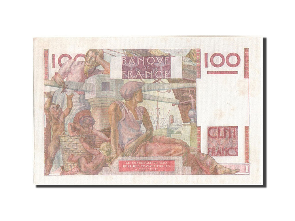 Frankreich, 100 Francs, 100 F 1945-1954 ''Jeune Paysan'', 1946, KM:128a, 1946...