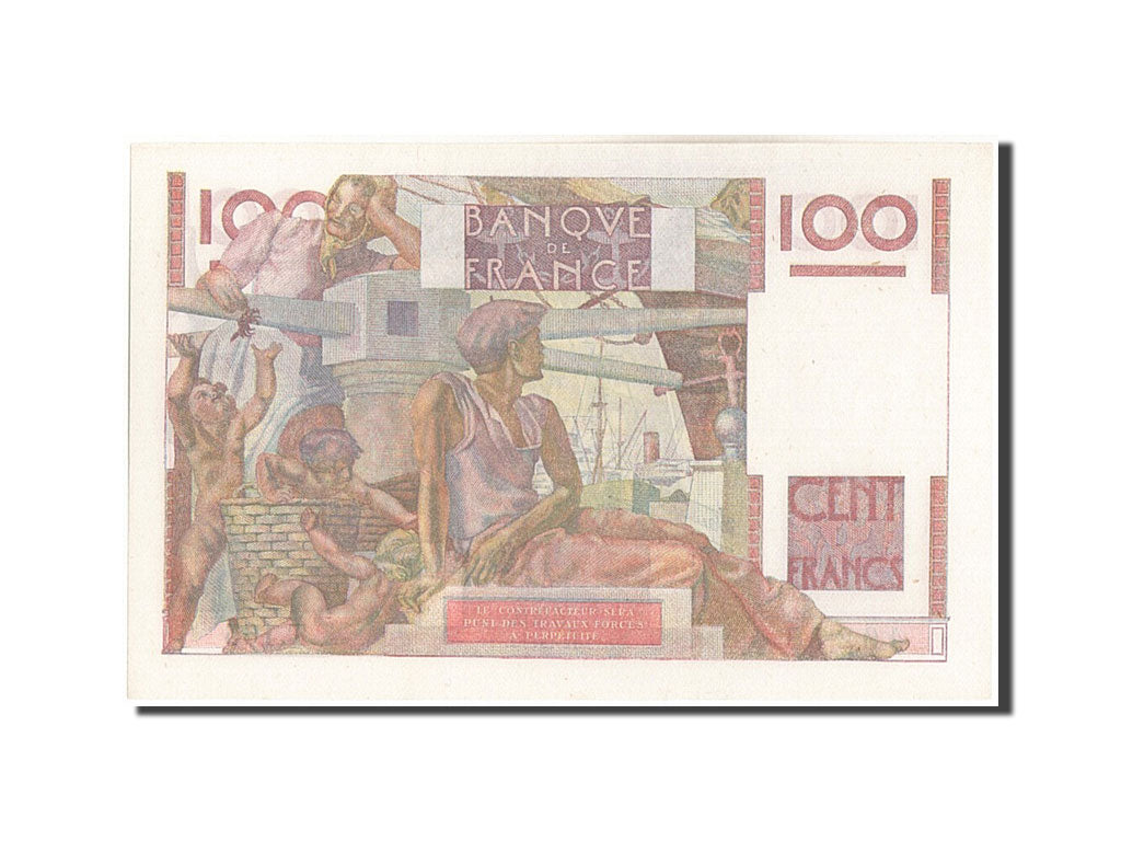 Banknote, France, 100 Francs, 100 F 1945-1954 ''Jeune Paysan'', 1946