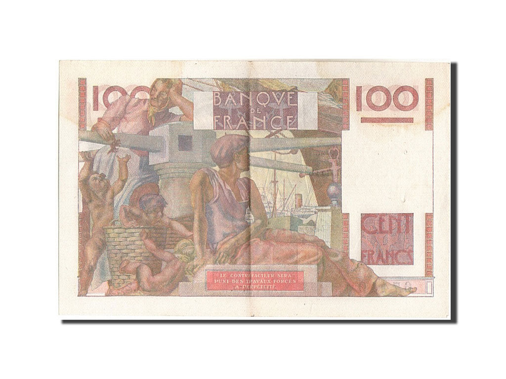 France, 100 Francs, 100 F 1945-1954 ''Jeune Paysan'', 1948, 1948-04-15, KM:12...