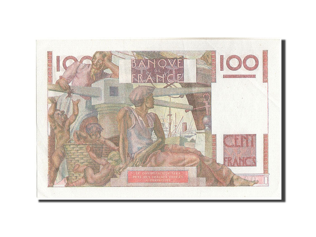 Frankreich, 100 Francs, 100 F 1945-1954 ''Jeune Paysan'', 1949, KM:128b, 1949...