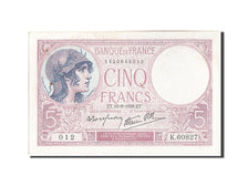 France, 5 Francs, 5 F 1917-1940 ''Violet'', 1939, KM:83, 1939-08-10, EF(40-45...