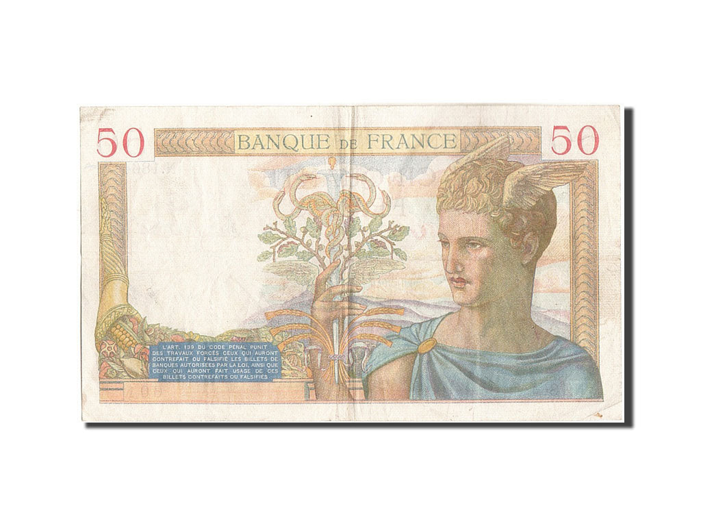 Geldschein, Frankreich, 50 Francs, 50 F 1934-1940 ''Cérès'', 1935, 1935-06-06