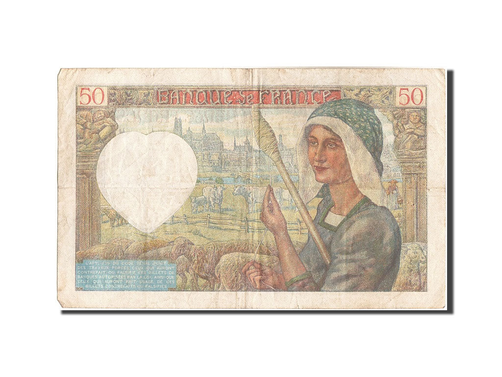 Billete, Francia, 50 Francs, 50 F 1940-1942 ''Jacques Coeur'', 1941, 1941-01-23