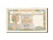 Frankreich, 500 Francs, 500 F 1940-1944 ''La Paix'', 1941, KM:95b, 1941-06-11...