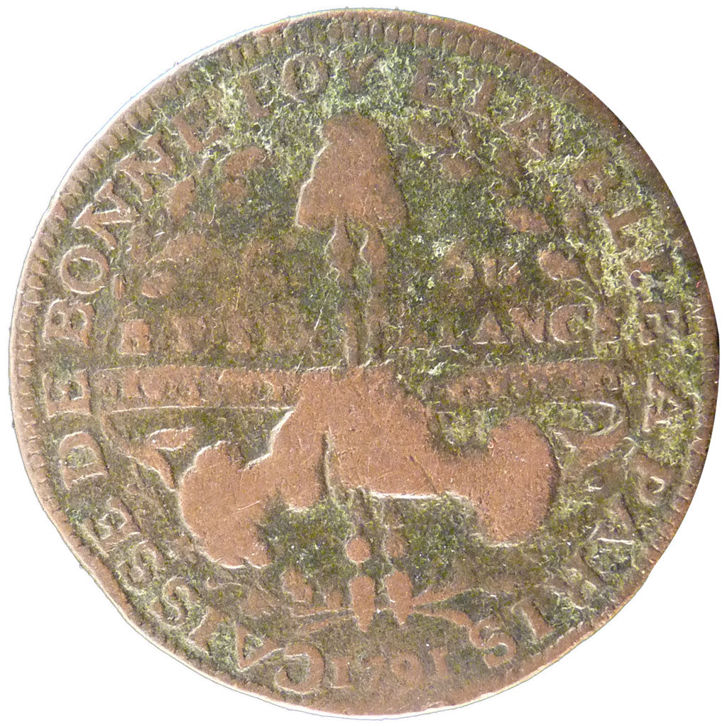 Francia, 2 Sols 6 Denarius, 1791, B, Rame, Brandon:210a