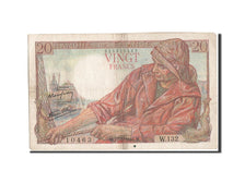 France, 20 Francs, 20 F 1942-1950 ''Pêcheur'', 1944, KM:100a, 1944-05-17, VF...