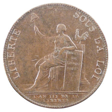 Francia, 2 Sols, 1791, BB, Rame, Brandon:217