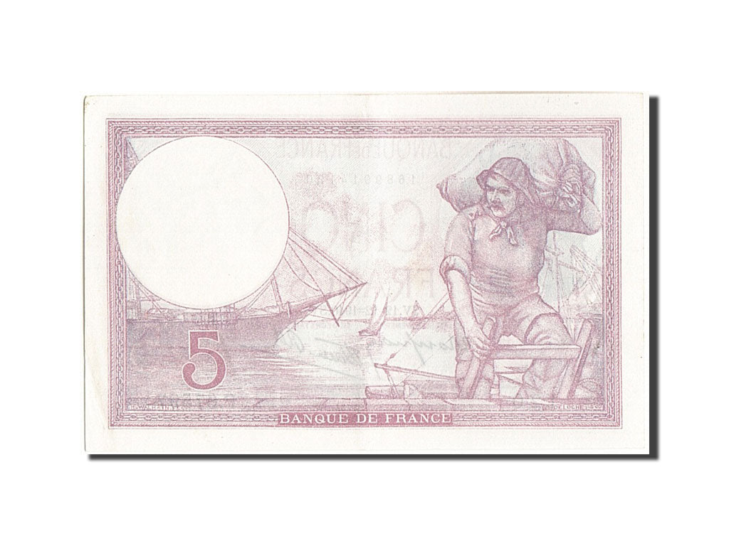 Geldschein, Frankreich, 5 Francs, 5 F 1917-1940 ''Violet'', 1940, 1940-12-12