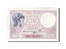 Banknote, France, 5 Francs, 5 F 1917-1940 ''Violet'', 1940, 1940-12-12
