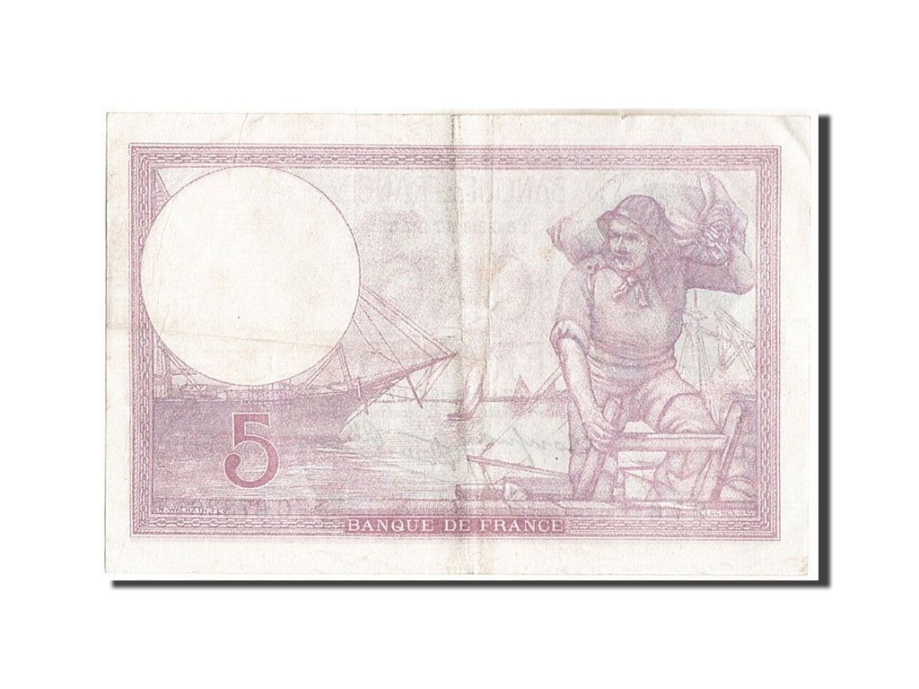 Banknote, France, 5 Francs, 5 F 1917-1940 ''Violet'', 1940, 1940-12-12