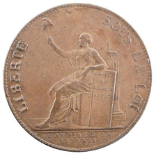 Francia, 2 Sols, 1791, BB, Rame, Brandon:217a