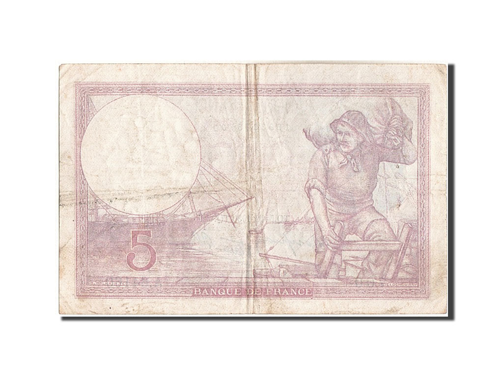 Banknote, France, 5 Francs, 5 F 1917-1940 ''Violet'', 1939, 1939-10-05