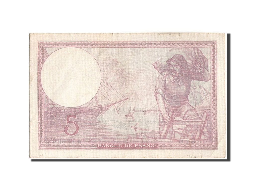 Banknote, France, 5 Francs, 5 F 1917-1940 ''Violet'', 1939, 1939-10-05