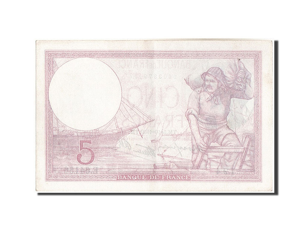 Banknote, France, 5 Francs, 5 F 1917-1940 ''Violet'', 1939, 1939-10-05