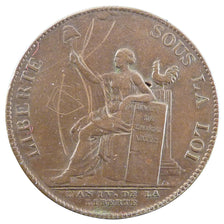 Francia, 2 Sols, 1792, BB, Rame, Brandon:222