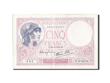 Frankreich, 5 Francs, 5 F 1917-1940 ''Violet'', 1939, KM:83, 1939-08-24, EF(4...