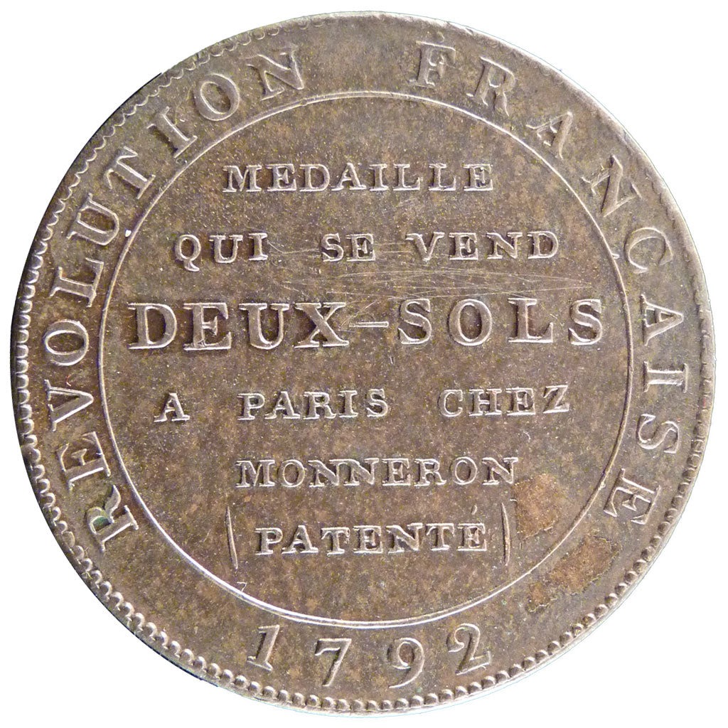 Constitution, 2 Sols de Monneron