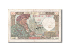Banknote, France, 50 Francs, 50 F 1940-1942 ''Jacques Coeur'', 1941, 1941-04-24