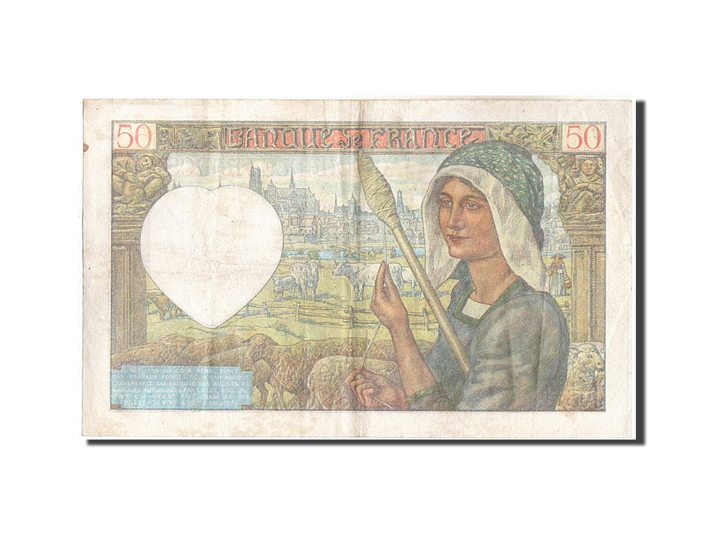 Frankreich, 50 Francs, 50 F 1940-1942 ''Jacques Coeur'', 1941, KM:93, 1941-04...