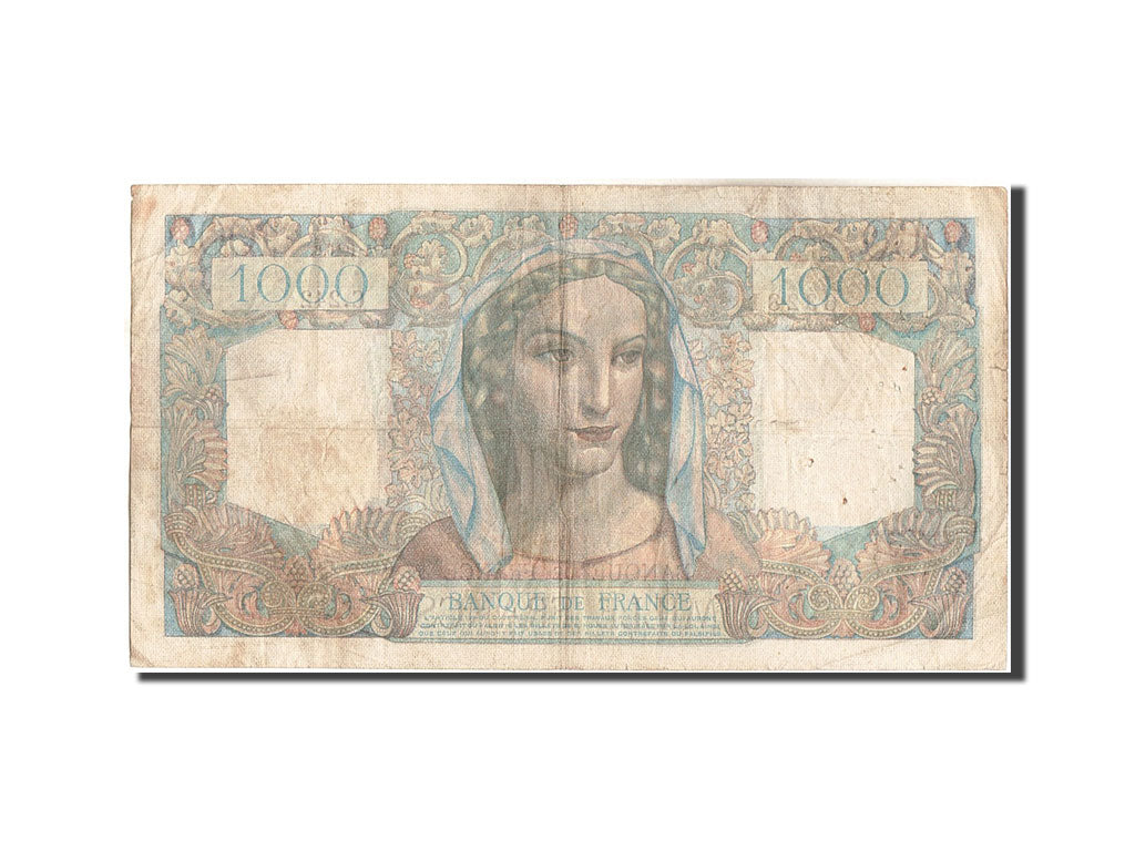 Banknote, France, 1000 Francs, 1 000 F 1945-1950 ''Minerve et Hercule'', 1946